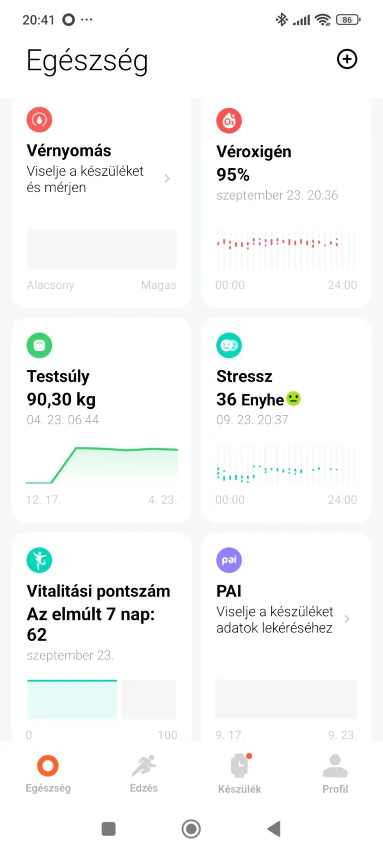 Xiaomi Smart Band 10 aktivitásmérő teszt 15