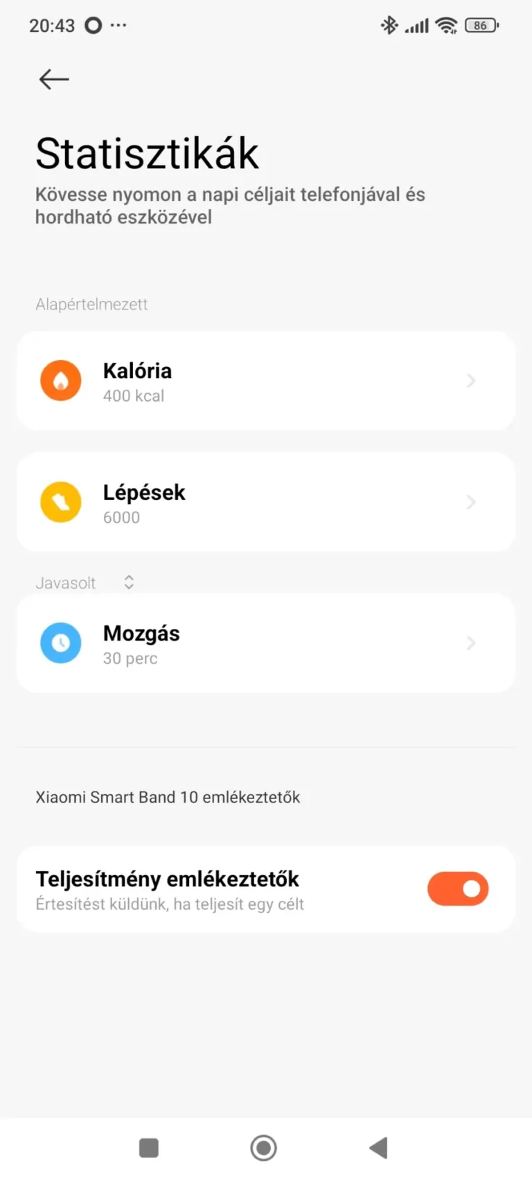 Xiaomi Smart Band 10 aktivitásmérő teszt 16