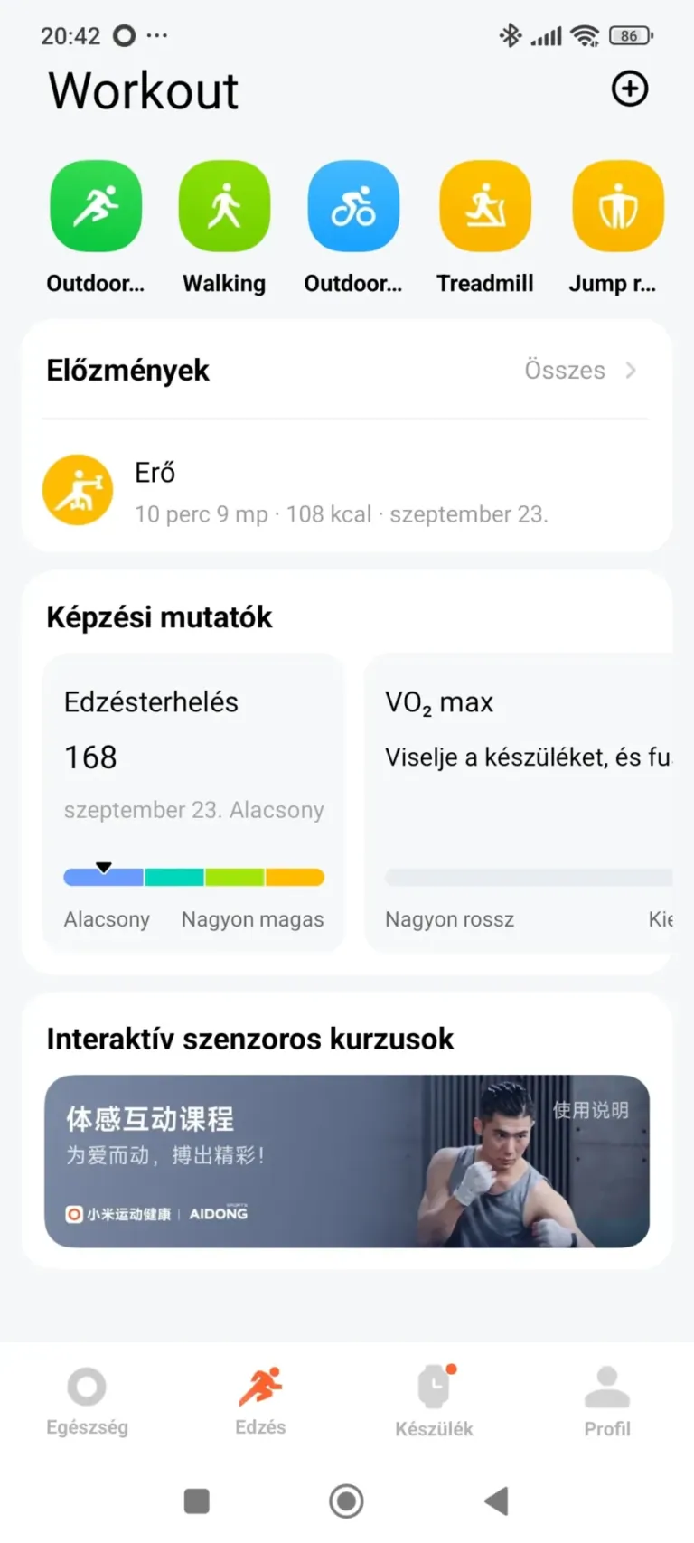 Xiaomi Smart Band 10 aktivitásmérő teszt 19