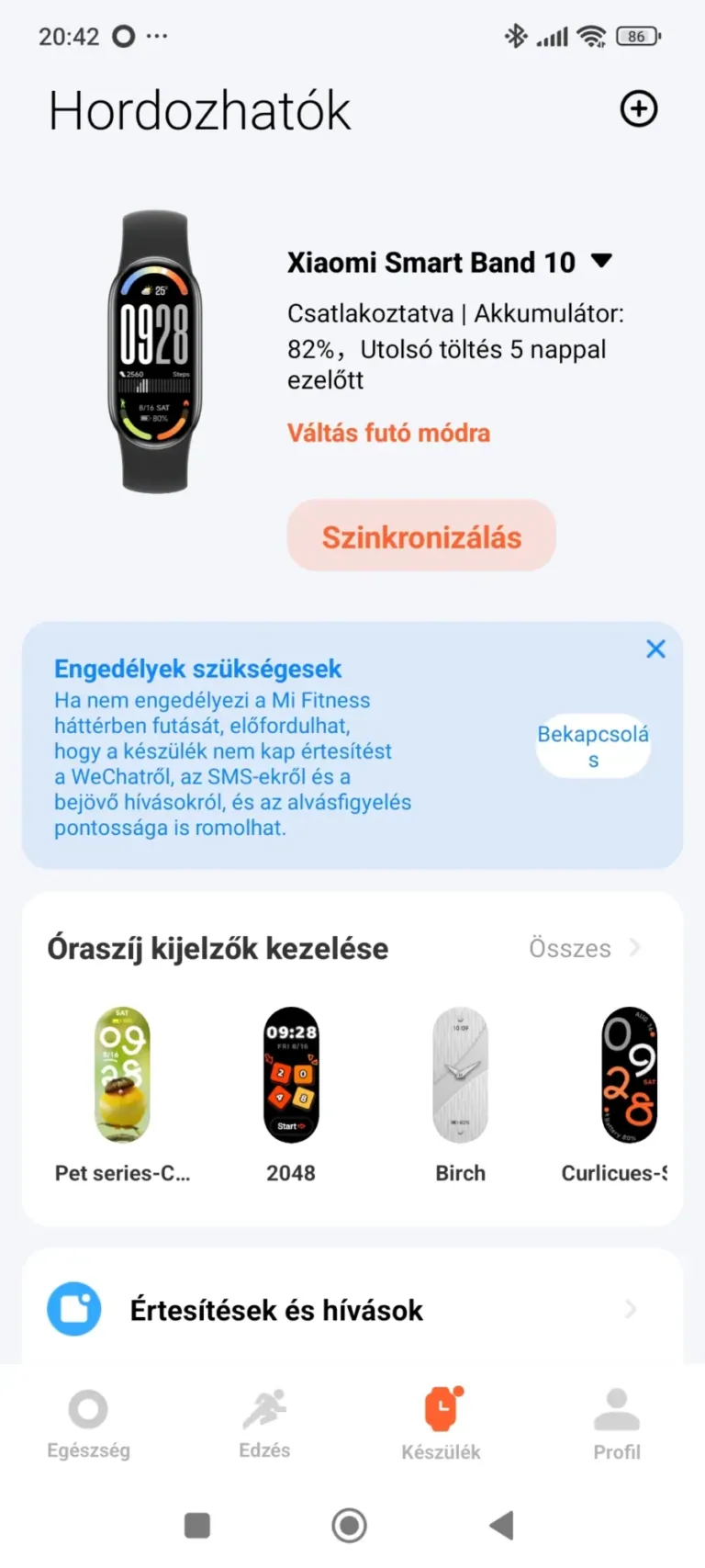 Xiaomi Smart Band 10 aktivitásmérő teszt 21