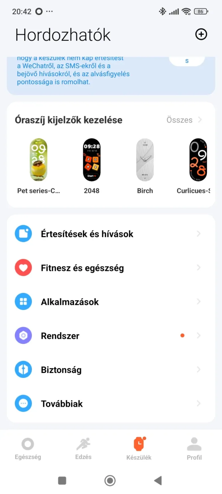 Xiaomi Smart Band 10 aktivitásmérő teszt 22