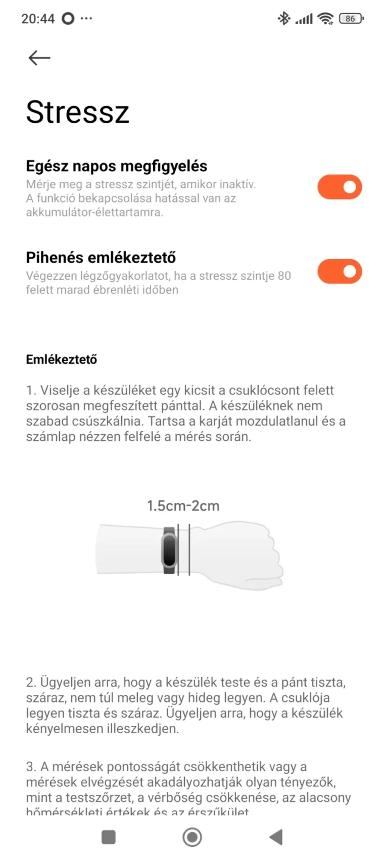 Xiaomi Smart Band 10 aktivitásmérő teszt 25