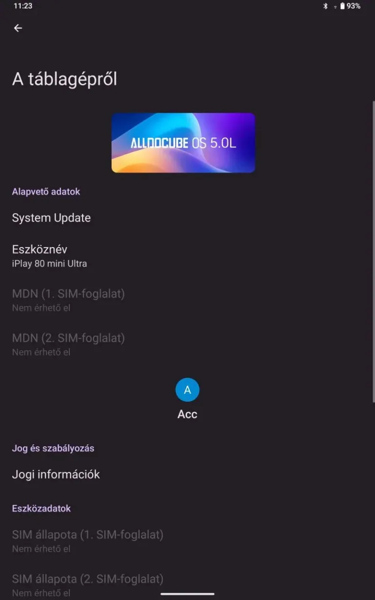 Alldocube iPlay 80 Mini Ultra tablet teszt 24