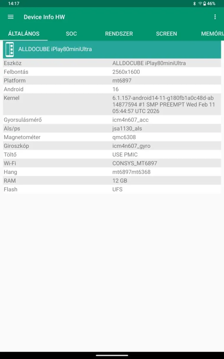 Alldocube iPlay 80 Mini Ultra tablet teszt 31