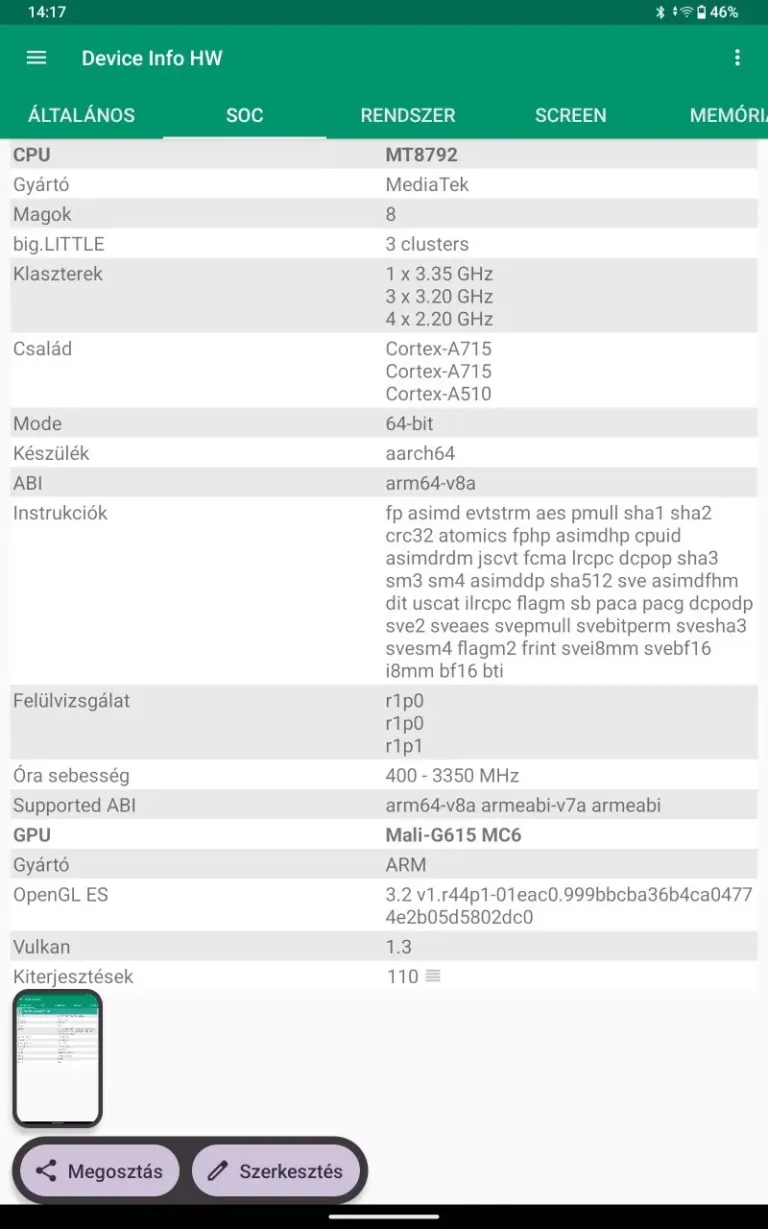 Alldocube iPlay 80 Mini Ultra tablet teszt 32