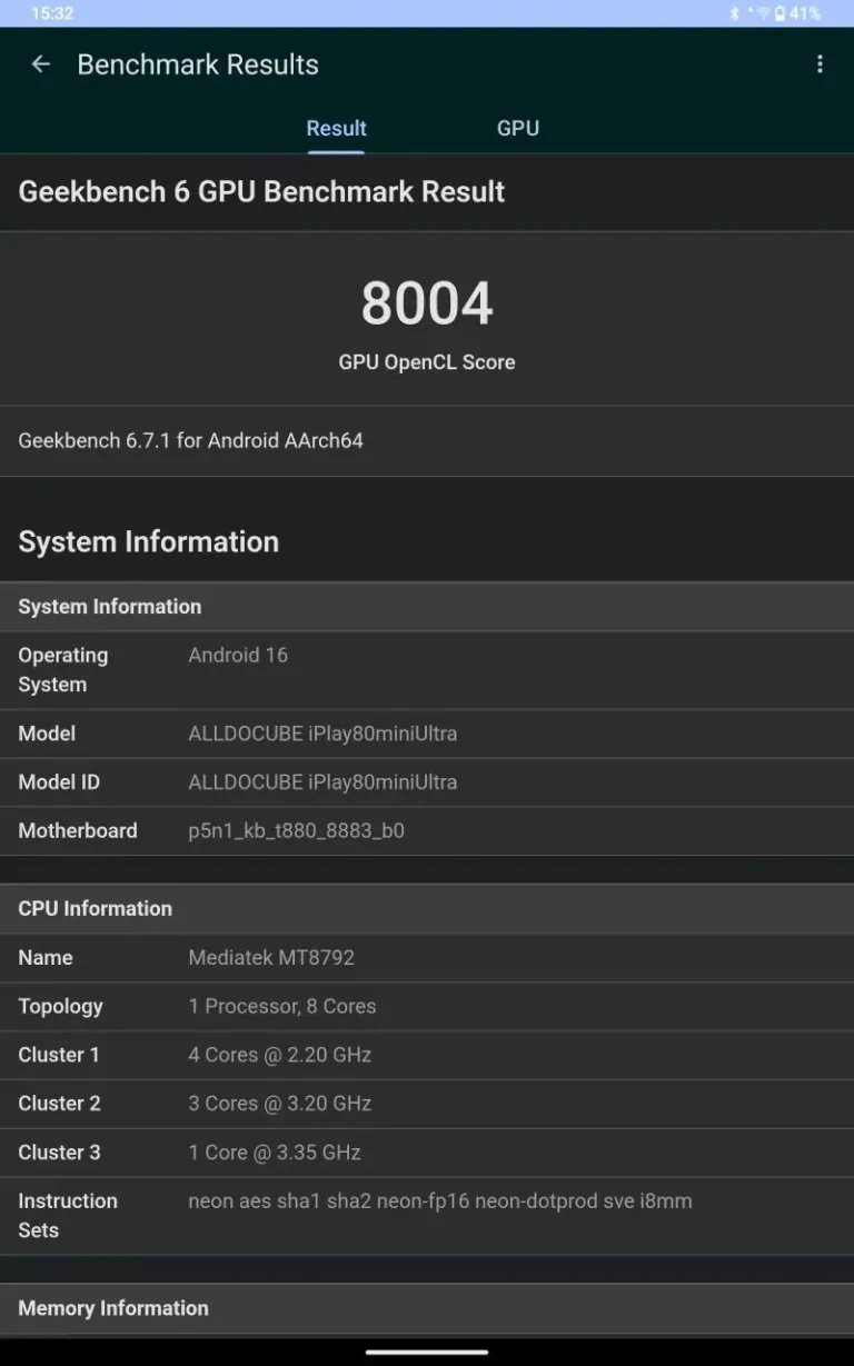 Alldocube iPlay 80 Mini Ultra tablet teszt 41