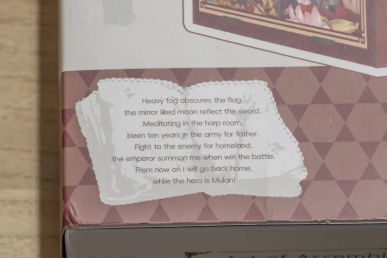 Cutebee The Legend of Mulan Book Nook teszt (EK02)  4