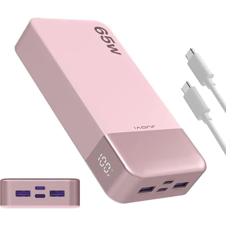 A JUOVI 65 W-os power bank laptopot is simán tölt 3
