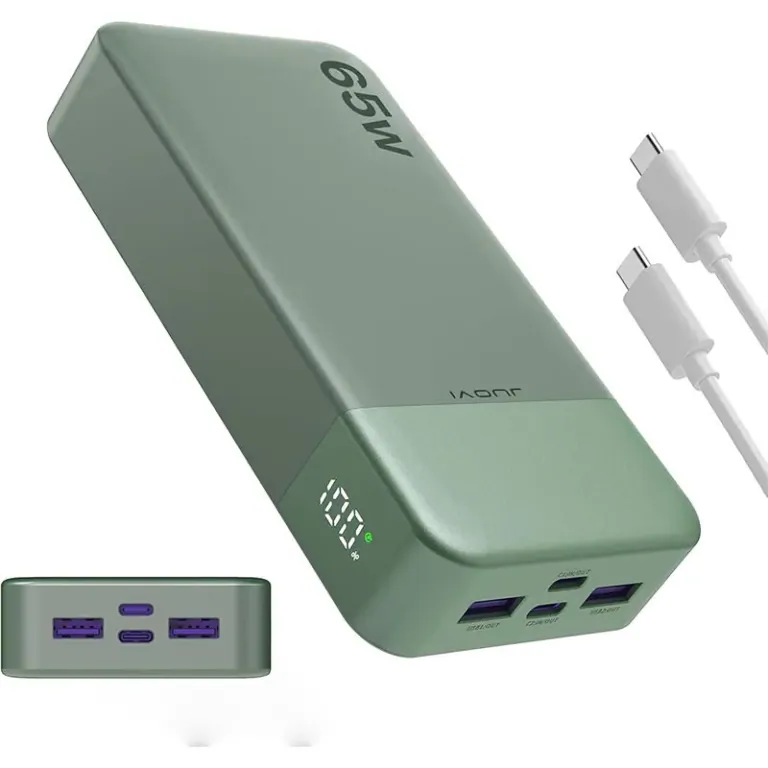 A JUOVI 65 W-os power bank laptopot is simán tölt 4