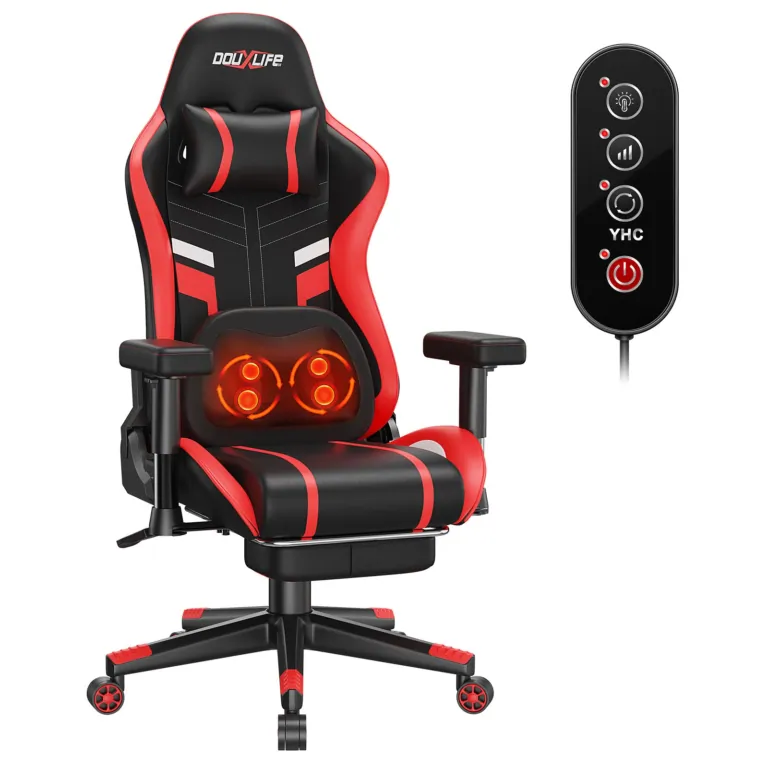 Douxlife GC-RC03-KN gamer szék: Masszázs és fűtés egyben! 2