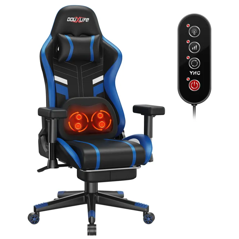 Douxlife GC-RC03-KN gamer szék: Masszázs és fűtés egyben! 3