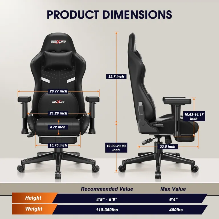 Douxlife GC-RC03-KN gamer szék: Masszázs és fűtés egyben! 4