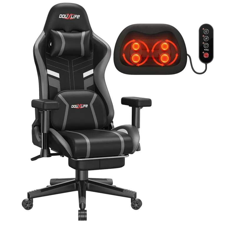 Douxlife GC-RC03-KN gamer szék: Masszázs és fűtés egyben! 5