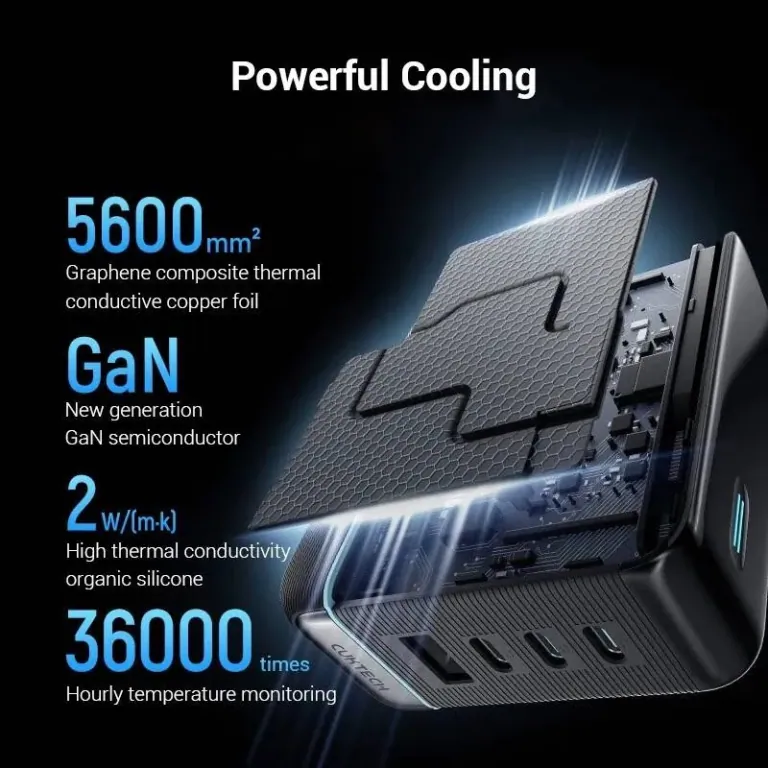 Itt a CUKTECH 10 Ultra, a 120 W-os GaN töltő kijelzővel 4