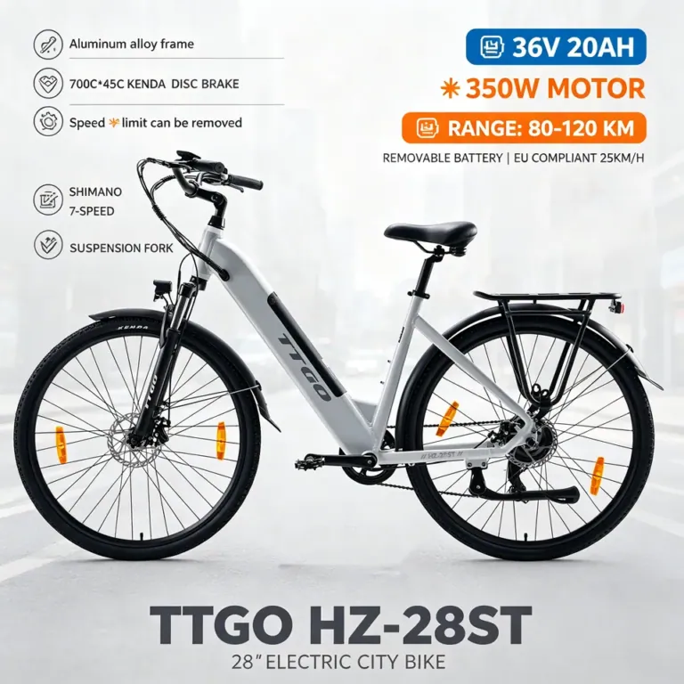 TTGO HZ-28ST: elektromos kerékpár akár 110 km hatótávval 6