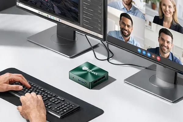 Két monitor 4K-ban a BMAX B6 Turbo mini PC-nek semmiség 1