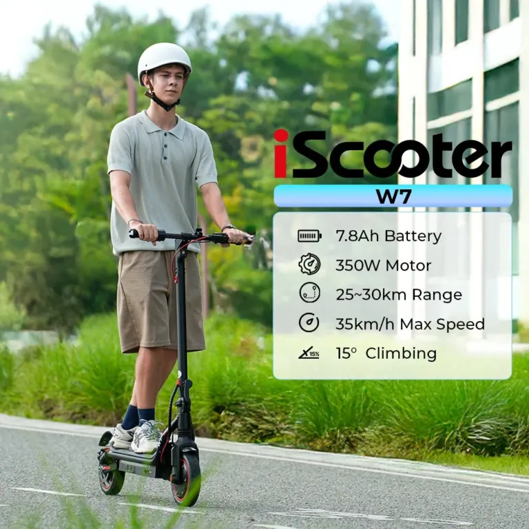 Az iScooter W7 olcsó, de jó belépő az e-rollerek világába 4
