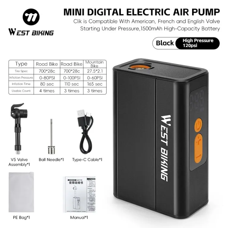 West Biking mini pumpával sosem lesz többé lapos gumid 7