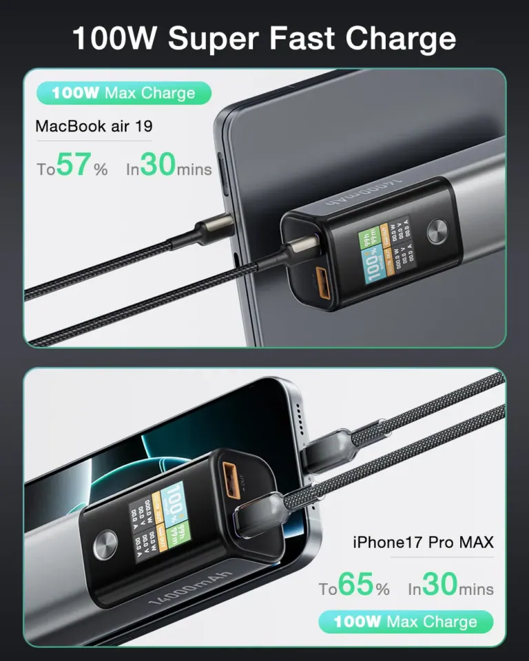 100 W erőt tesz a zsebedbe a BlitzWolf BW-P23 power bank 7