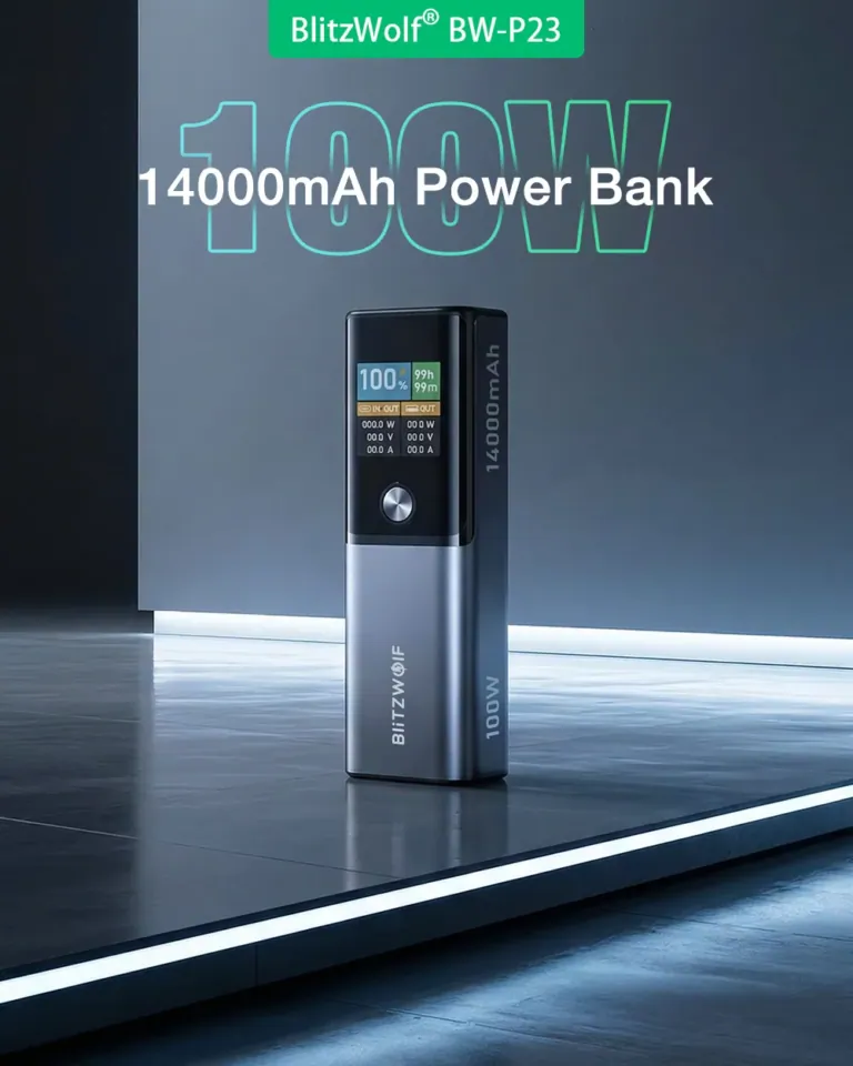 100 W erőt tesz a zsebedbe a BlitzWolf BW-P23 power bank 5