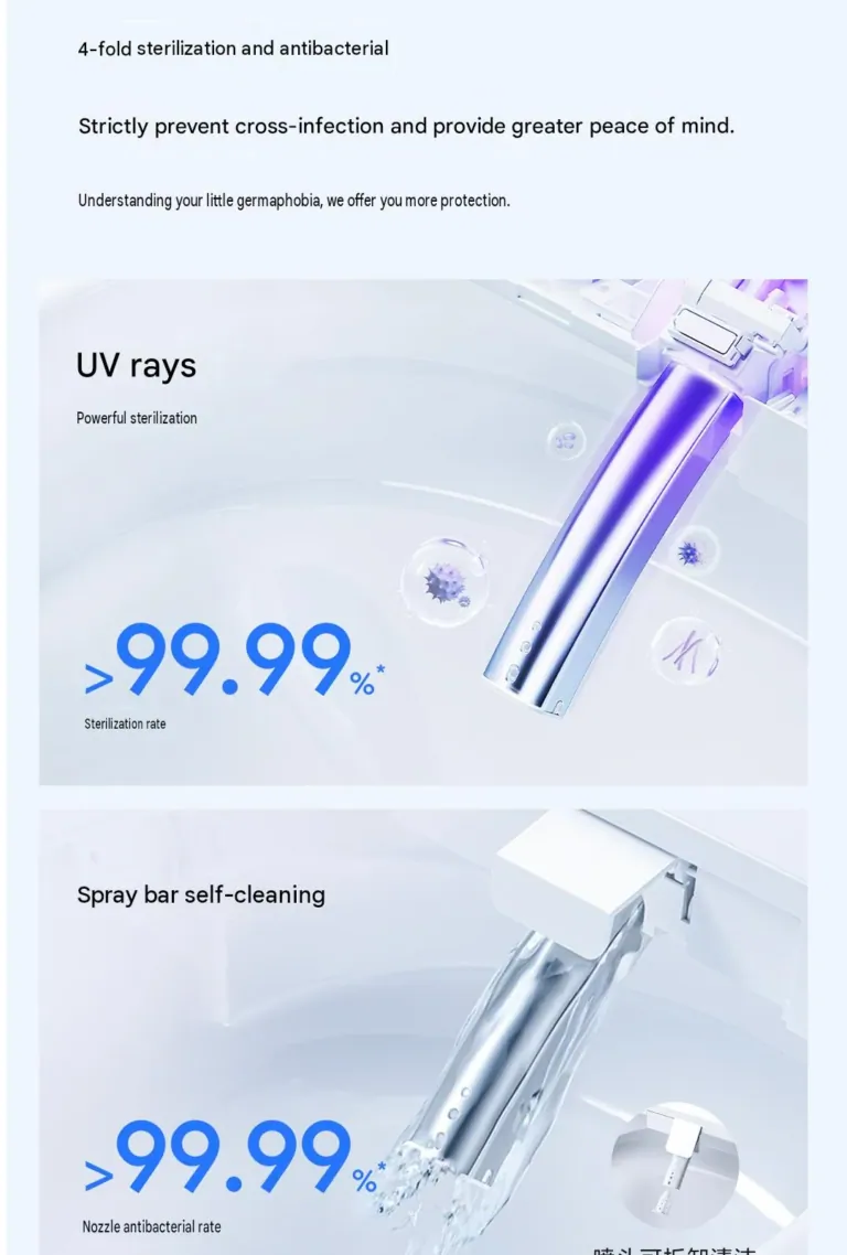 Smartmi okos WC-ülőke fűtés, bidé és szárítás funkcióval 11