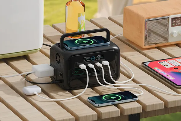 288 Wh-s AP300mini power station, ami 2 óra alatt feltölt 1