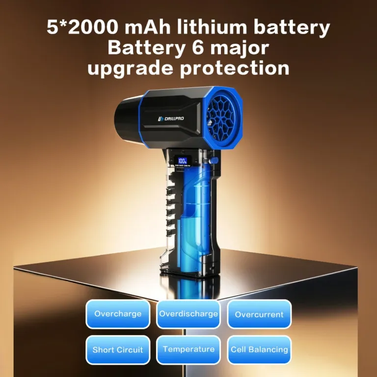 Az akkus Drillpro V8 légfúvóval sima a 60 000 RPM 6