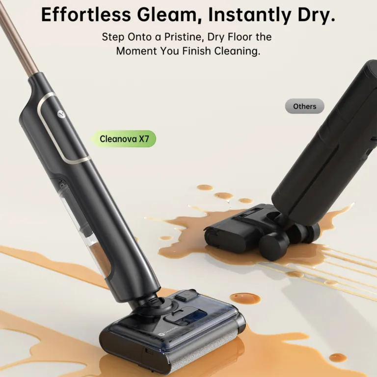 A Vactidy X7S a falak mellett sem hagy koszt maga után 8