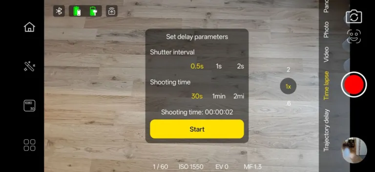 Aochuan Smart XE gimbal teszt 33