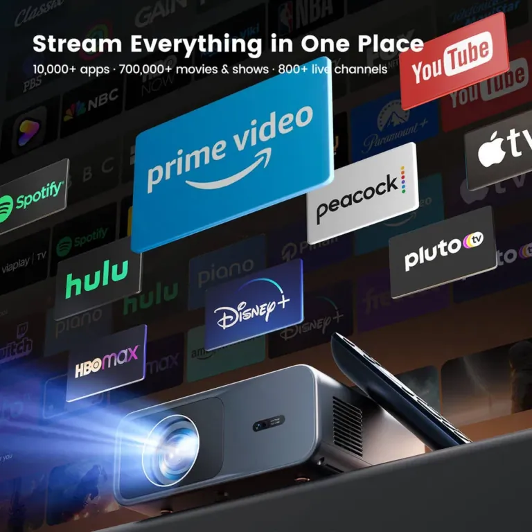 A Wimius G1 projektor Google TV-s házimozit ad otthonra 3