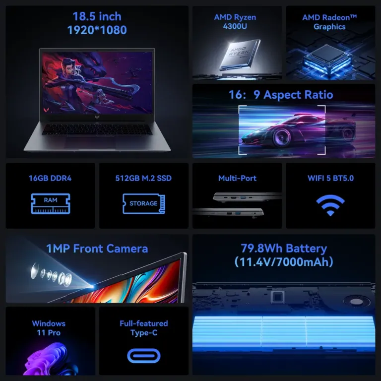 ACEMAGIC AX18PRO, az óriási kijelzős laptop sulikezdésre 7