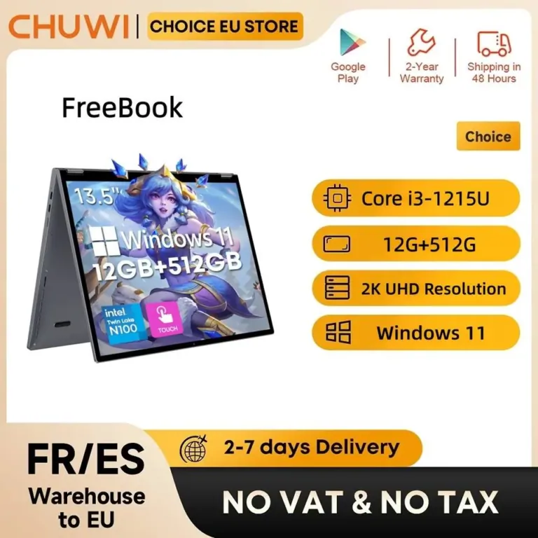 A CHUWI FreeBook érintőkijelzős laptop és tablet egyben 2