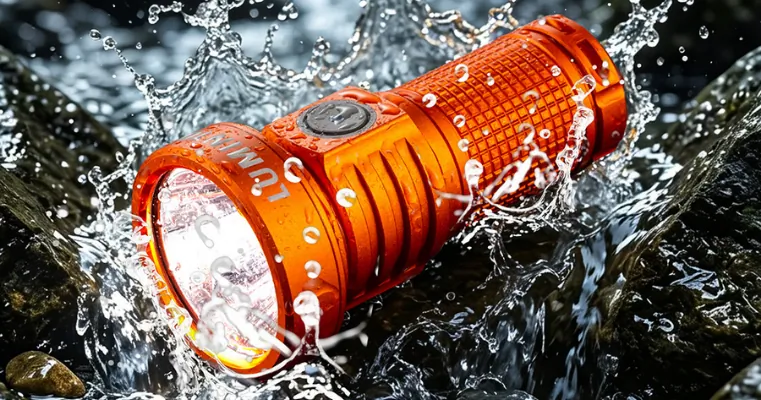 Tenyérnyi fényágyú a Lumintop EDC20 zseblámba 1