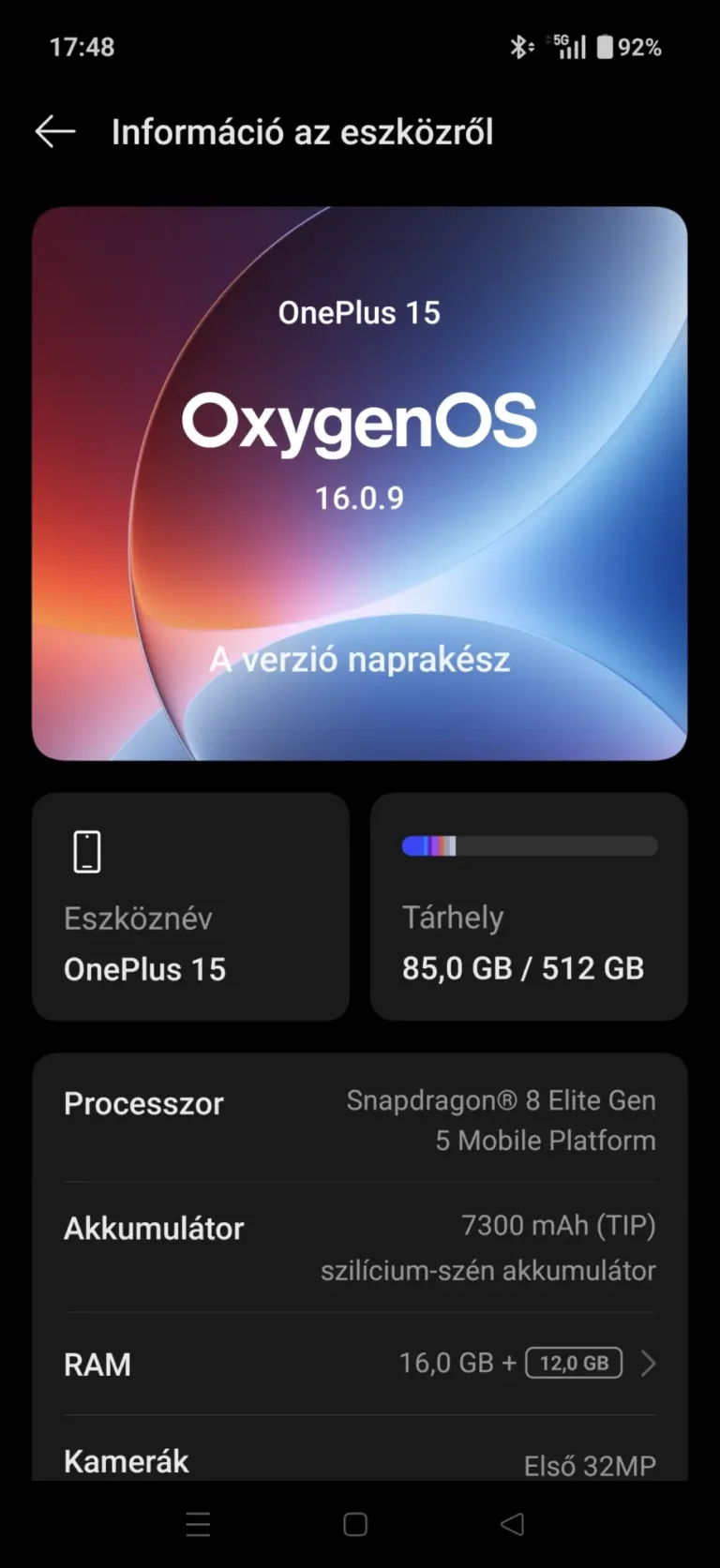 OnePlus 15 okostelefon teszt 23