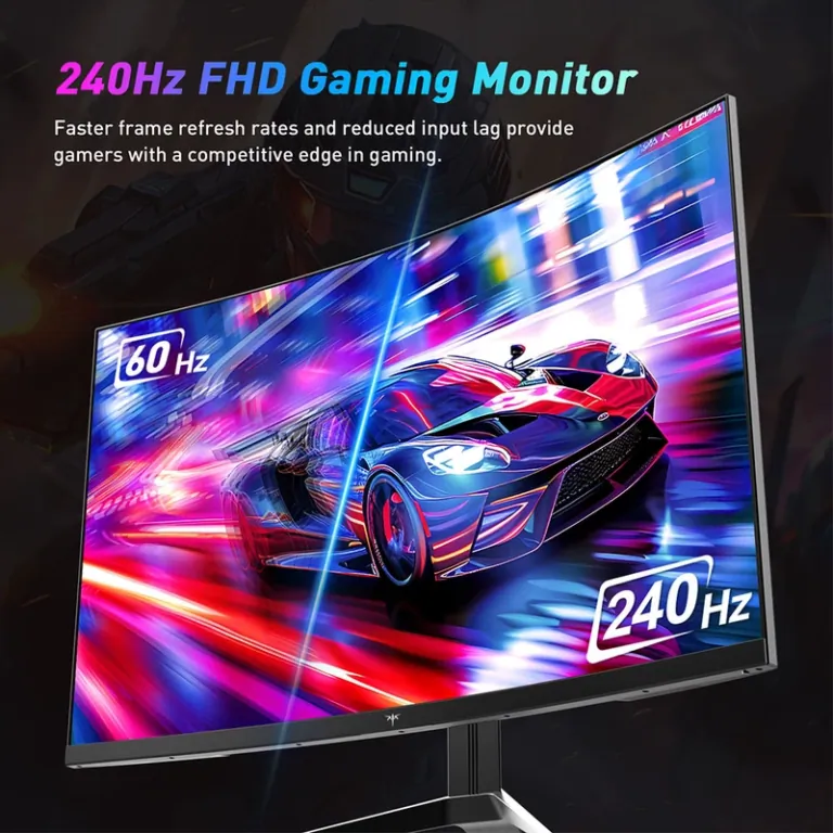 KTC H32S17F, a 240 Hz-es ívelt gamer monitor kuponozható 4