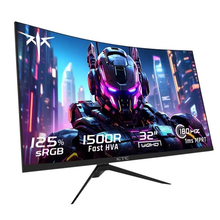 KTC H32S17F, a 240 Hz-es ívelt gamer monitor kuponozható 2