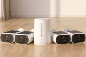 Népszerű ARCCTV 4 darabos napelemes kamera szett vihető