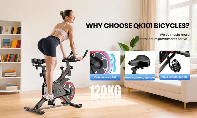 Csendes otthoni kardió Formill QK101 spinning kerékpárral 15