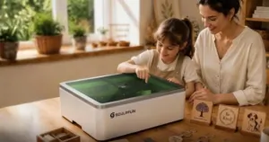 A SCULPFUN E1 kicsomagolás után azonnal gravíroz